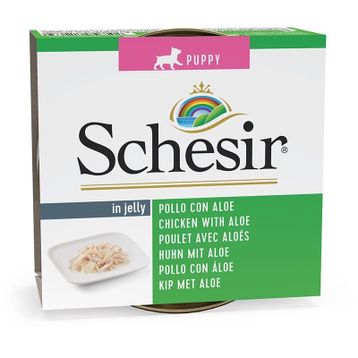 Schesir 150 gr Tavuk Fileto ve Aloe Veralı Yavru Köpek Konservesi