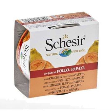 Schesir 150 gr Tavuklu ve Papatyalı Konserve Yetişkin Köpek Maması