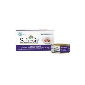 Schesir 6x50 gr Multipack Tunalı Biftekli Kedi Konservesi