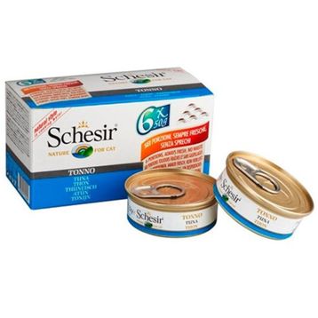 Schesir Multipack Ton Balıklı 6 x 50 gr Konserve Yetişkin Kedi Maması