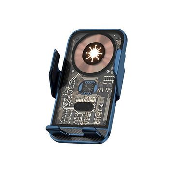 Schitec C10 15W Sensörlü Araç İçi Kablosuz Hızlı Şarj Aleti ve Telefon Tutucu
