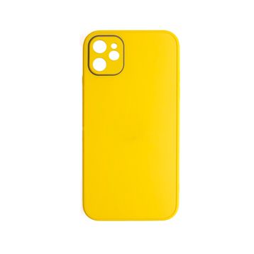 Schitec Deluxe İphone 12 Mat Sarı Kılıf