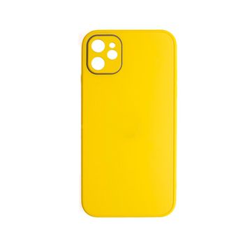 Schitec Deluxe İphone 12 Mat Sarı Kılıf