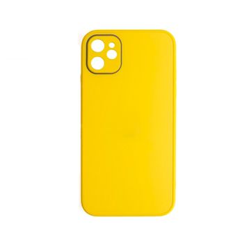 Schitec Deluxe İphone 12 Mat Sarı Kılıf