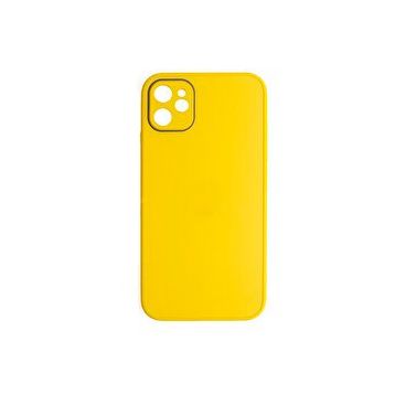 Schitec Deluxe İphone 12 Mat Sarı Kılıf