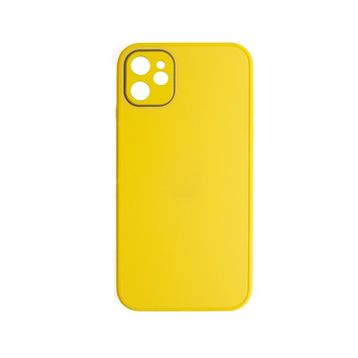 Schitec Deluxe İphone 12 Mat Sarı Kılıf