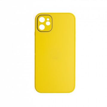 Schitec Deluxe İphone 12 Mat Sarı Kılıf