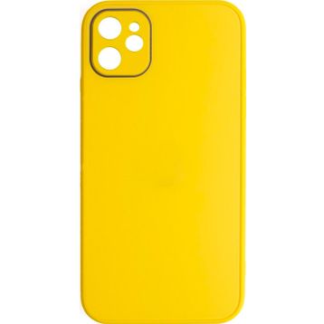 Schitec Deluxe İphone 12 Mat Sarı Kılıf