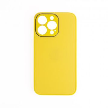 Schitec Deluxe İphone 12 Pro Max Mat Sarı Kılıf