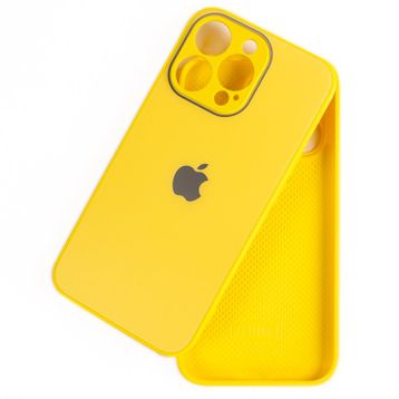 Schitec Deluxe İphone 13 Pro Max Mat Sarı Kılıf