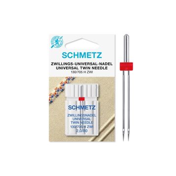 Schmetz 130/705 H ZWI 2.0/80 Ev Tipi Aile Dikiş Makinesi Çiftli Dikiş İğnesi