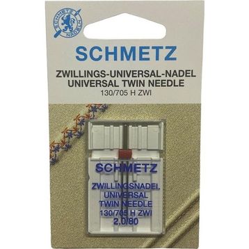 Schmetz 130/705 H ZWI 2.0/80 Ev Tipi Aile Dikiş Makinesi Çiftli Dikiş İğnesi