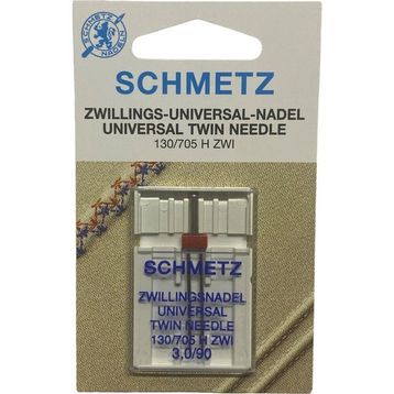 Schmetz 130/705 H ZWI 3.0/90 Ev Tipi Aile Dikiş Makinesi Çiftli Dikiş İğnesi