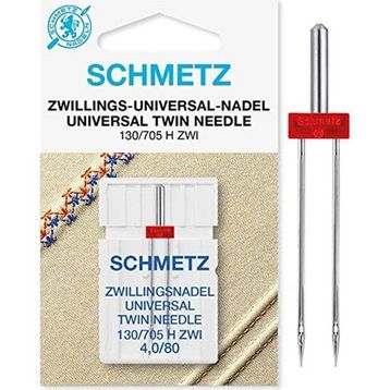 Schmetz 130/705 H ZWI 4.0/80 Ev Tipi Aile Dikiş Makinesi Çiftli Dikiş İğnesi