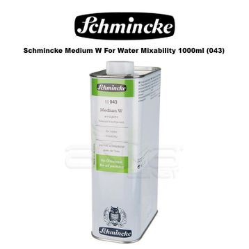 Schmincke 043 1000 ml Medium W For Water Mixability