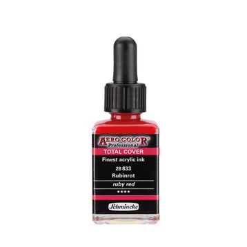 Schmincke 28 ml 833 Ruby Red Aero Color Akrilik Mürekkep