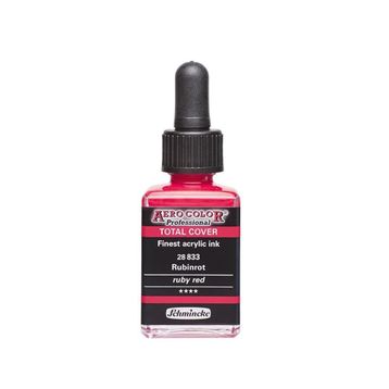 Schmincke 28 ml 833 Ruby Red Aero Color Akrilik Mürekkep