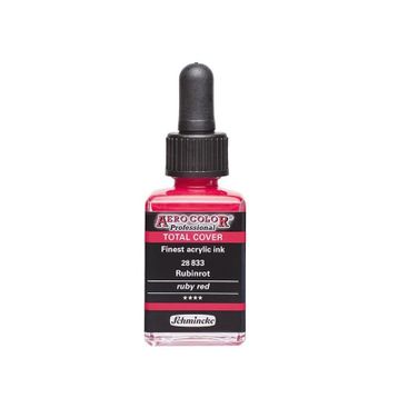 Schmincke 28 ml 833 Ruby Red Aero Color Akrilik Mürekkep