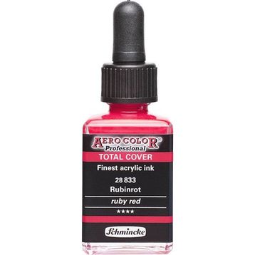 Schmincke 28 ml 833 Ruby Red Aero Color Akrilik Mürekkep