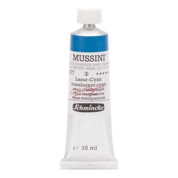 Schmincke 477 Translucent Cyan Mussini Seri 3 35 ml Yağlı Boya