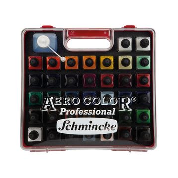 Schmincke 81136 Aerocolor Professional 37x28 ml Plastik Kutu Boya Seti + Aeroclean Temizleyici