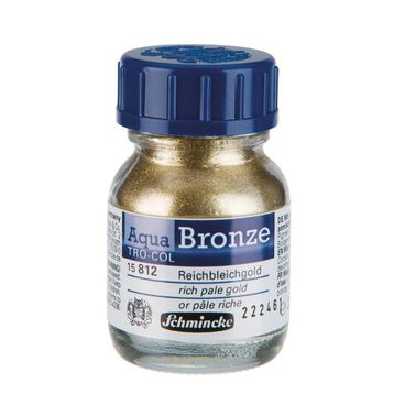 Schmincke 812 Aqua Bronze Yaldız Pigment 20 ml Rich Pale Gold Sulu Boya