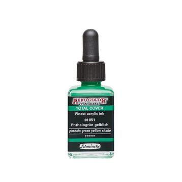 Schmincke Aero Color 851 Phthalo Green Yellow Shade 28 ml Akrilik Mürekkep