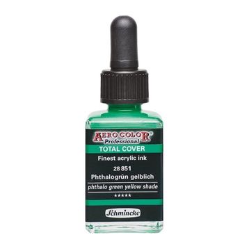 Schmincke Aero Color 851 Phthalo Green Yellow Shade 28 ml Akrilik Mürekkep
