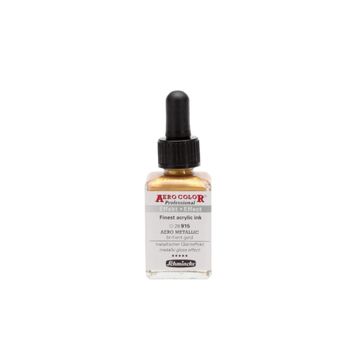 Schmincke Aero Color 915 Metallic Brilliant Gold 28 ML Akrilik Mürekkep