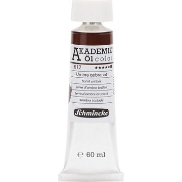 Schmincke Akademie Öl Color No:612 Burnt Umber Seri 1 60 ml Yağlı Boya