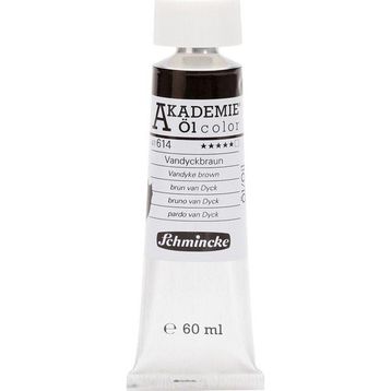 Schmincke Akademie Öl Color No:614 Vandyke Brown Seri 1 60 ml Yağlı Boya