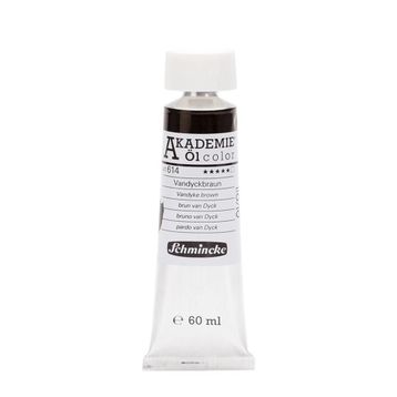 Schmincke Akademie Öl Color No:614 Vandyke Brown Seri 1 60 ml Yağlı Boya