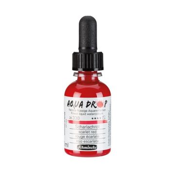 Schmincke Aqua Drop Scarlet Red 30 ml Sıvı Sulu Boya
