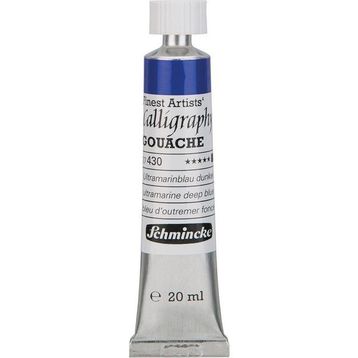 Schmincke Calligraphy Gouache No:430 Ultramarine Deep Blue Artist 20 ml Tüp Guaj Boya