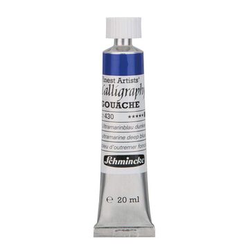 Schmincke Calligraphy Gouache No:430 Ultramarine Deep Blue Artist 20 ml Tüp Guaj Boya