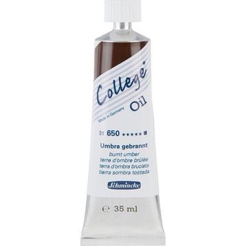 Schmincke College Oil No:650 Burnt Umber 35 ml Yağlı Boya