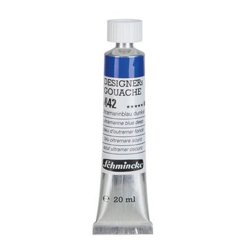 Schmincke HKS Designers' Gouache No:442 Ultramarine Blue Deep 20 ML Tüp Guaj Boya