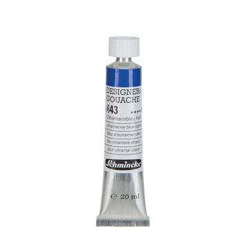 Schmincke HKS Designers' Gouache No:443 Ultramarine Blue Light 20 ML Tüp Guaj Boya