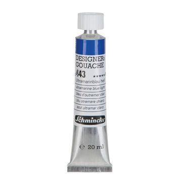 Schmincke HKS Designers' Gouache No:443 Ultramarine Blue Light 20 ML Tüp Guaj Boya