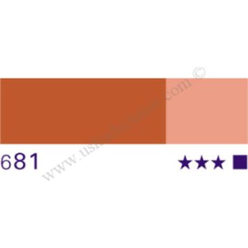 Schmincke Hks Designers' Gouache No:681 Burnt Yellow Ochre 20 ML Tüp Guaj Boya