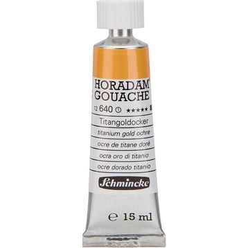 Schmincke Horadam Gouache No:640 Titanium Gold Ochre Artist Seri 1 15 ml Guaj Boya