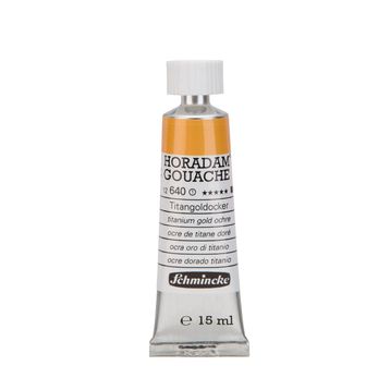 Schmincke Horadam Gouache No:640 Titanium Gold Ochre Artist Seri 1 15 ml Guaj Boya
