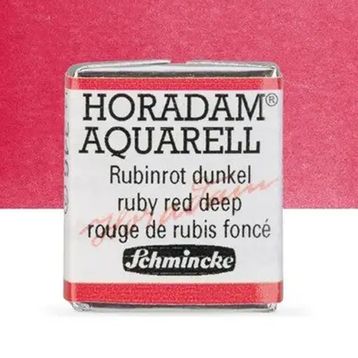 Schmincke Horadam Yarım Tablet Ruby Red Deep Sulu Boya