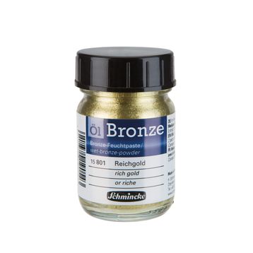Schmincke Oil Bronze No:801 Rich Gold Yaldız Pigment 50 ml Yağlı Boya