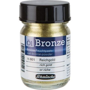 Schmincke Oil Bronze No:801 Rich Gold Yaldız Pigment 50 ml Yağlı Boya