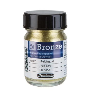 Schmincke Oil Bronze No:801 Rich Gold Yaldız Pigment 50 ml Yağlı Boya