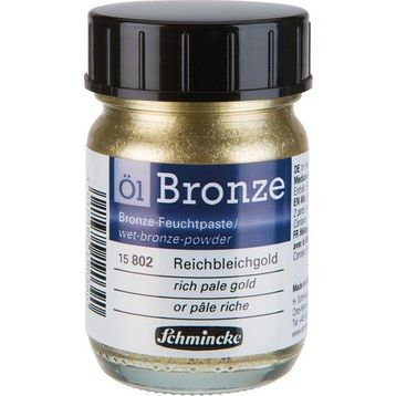 Schmincke Oil Bronze No:802 Rich Pale Gold Yaldız Pigment 50 ml Yağlı Boya