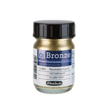 Schmincke Oil Bronze No:802 Rich Pale Gold Yaldız Pigment 50 ml Yağlı Boya