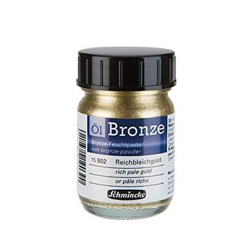 Schmincke Oil Bronze No:802 Rich Pale Gold Yaldız Pigment 50 ml Yağlı Boya