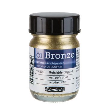 Schmincke Oil Bronze No:802 Rich Pale Gold Yaldız Pigment 50 ml Yağlı Boya